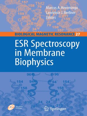 cover image of ESR Spectroscopy in Membrane Biophysics